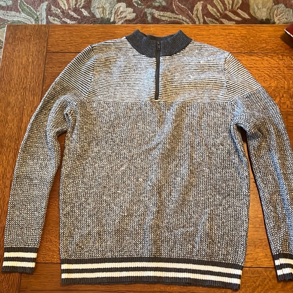 Cat n Jack, sz xl, grey and white variegated sweater, excellent condition